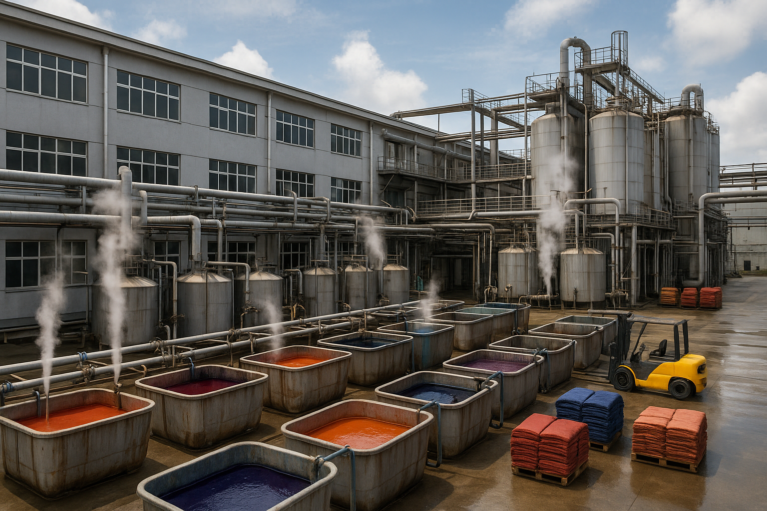 Bleaching and Dyeing Factory Bleaching and Dyeing Factory